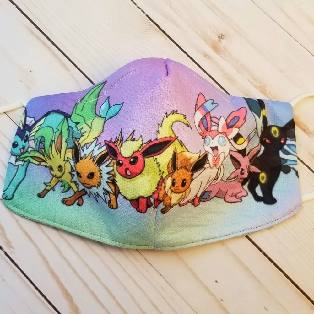 COPY - Pokemon eevee evolutions mask 3 layers 3D ears loops.